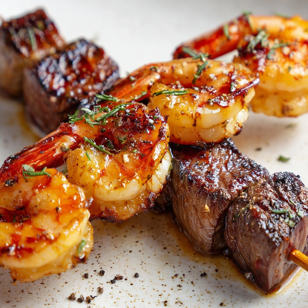 Steak and Shrimp Kabobs Recipe - Recipe Image