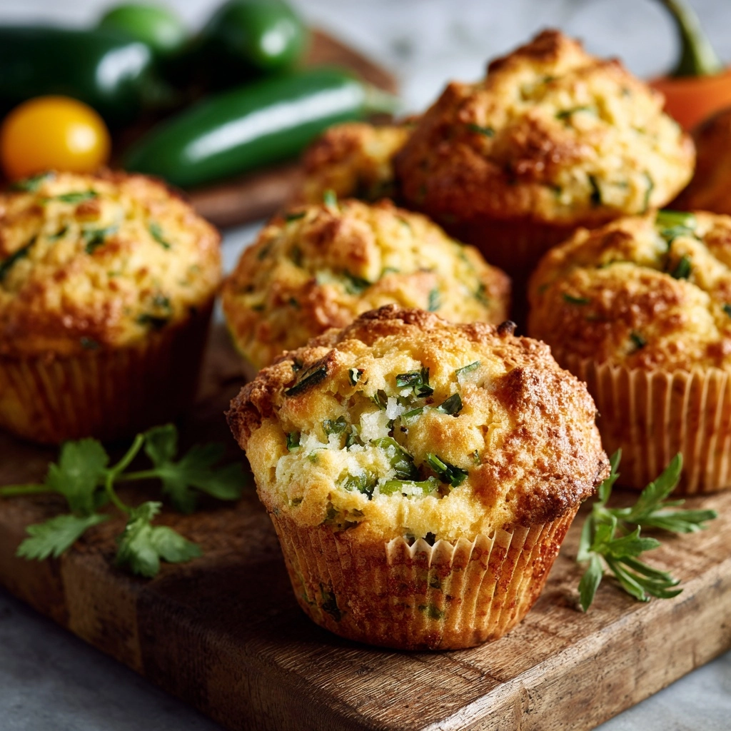 Jalapeño Cornbread Muffins with Cream Cheese Filling Recipe - Recipe Image