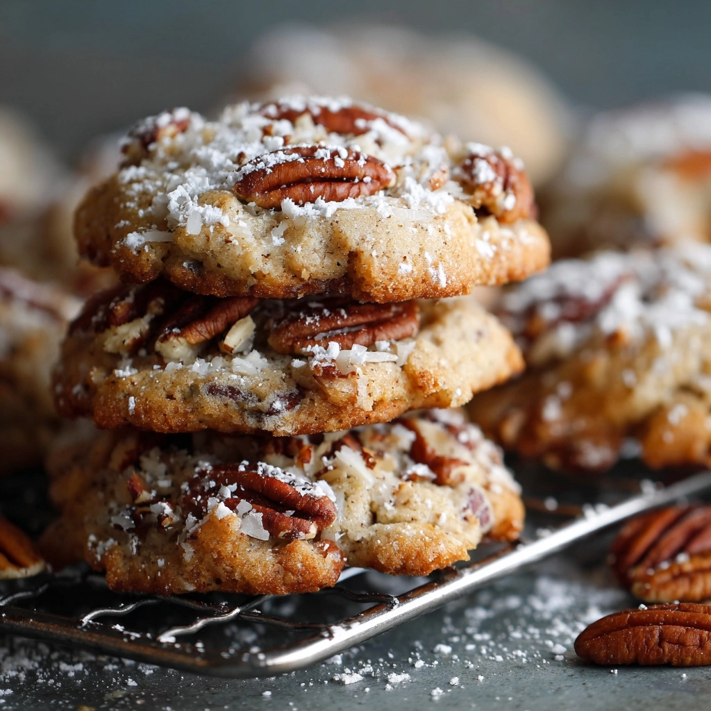 Chocolate Pecan Coconut Cookies Recipe - Recipe Image