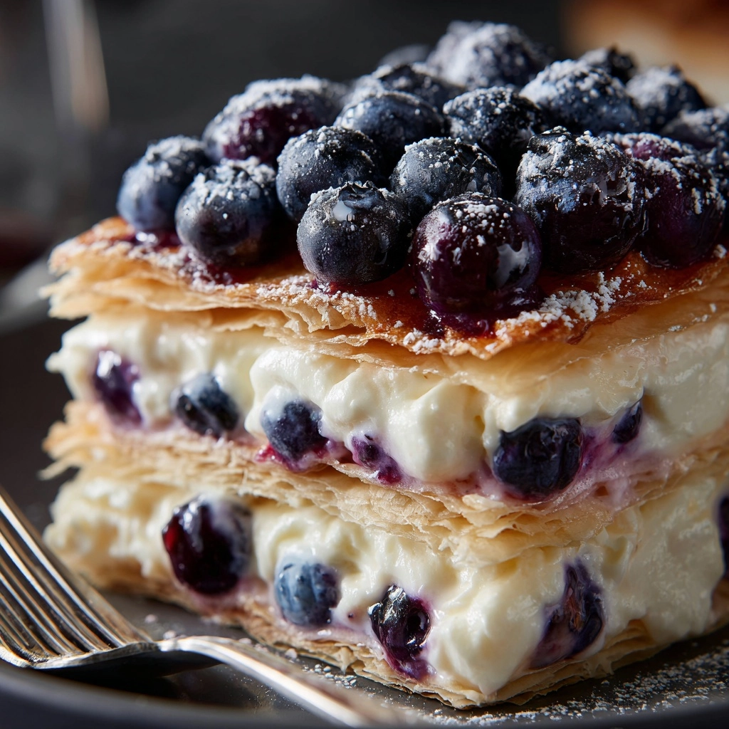 White Chocolate Blueberry Lasagna Recipe - Recipe Image