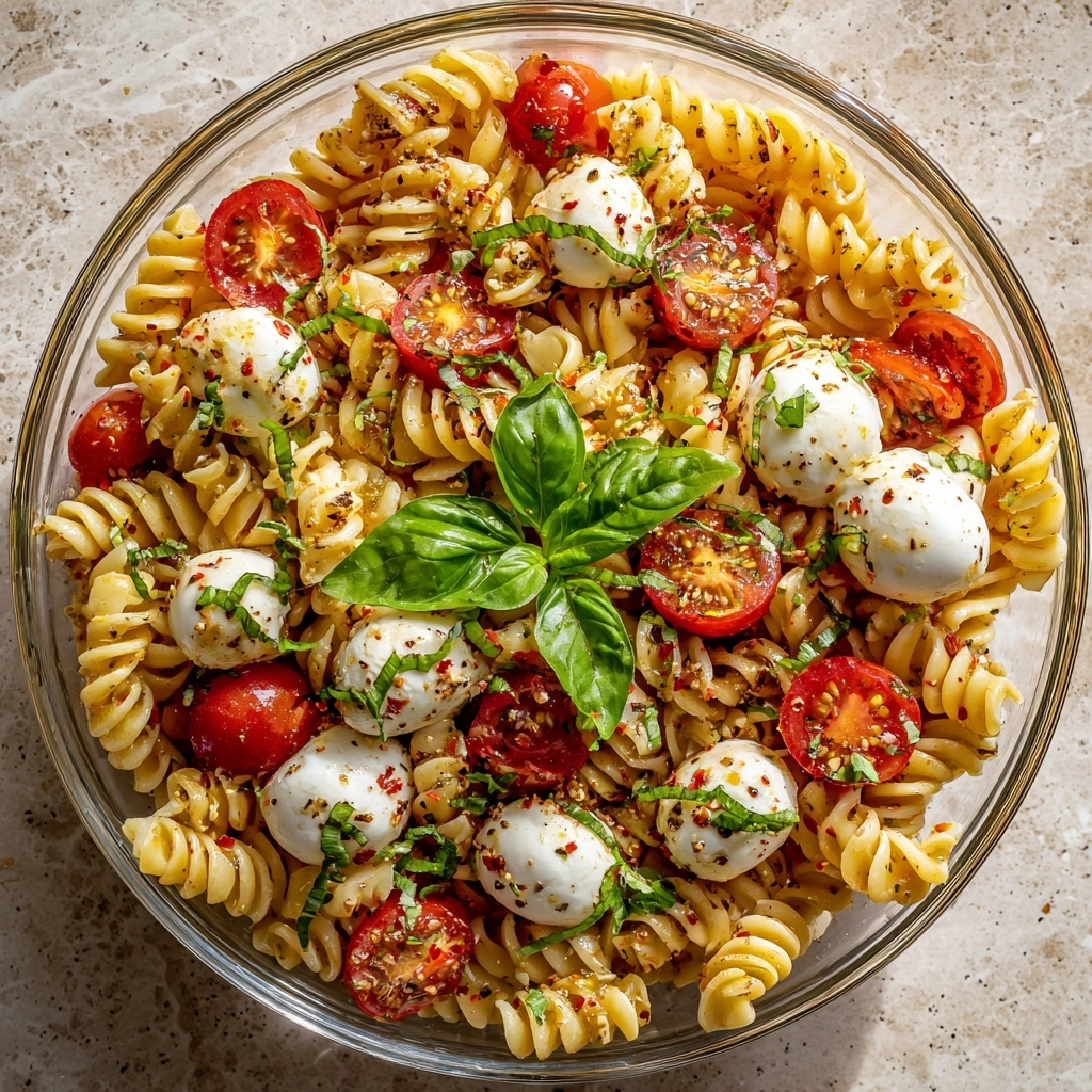 Caprese Pasta Salad Recipe - Recipe Image