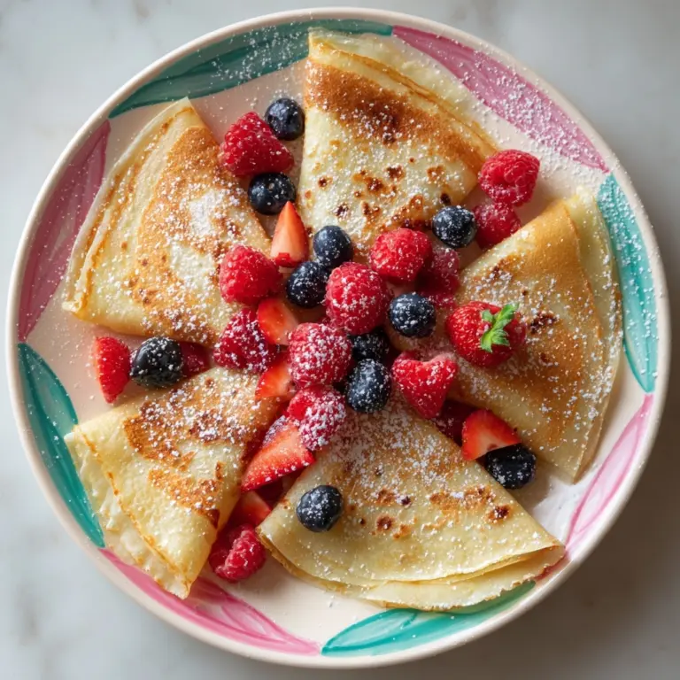 Mixed Berry Crepes Recipe
