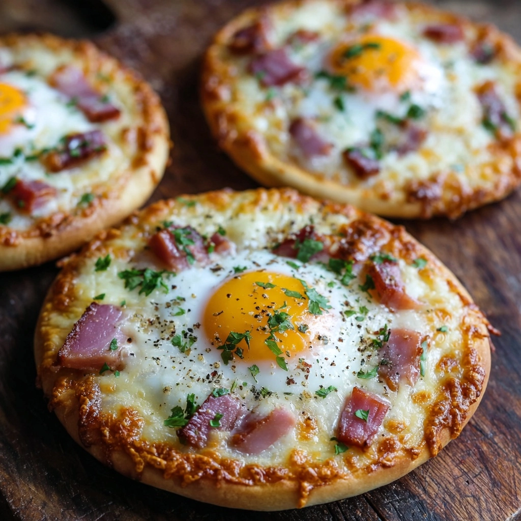English Muffin Breakfast Pizza Recipe - Recipe Image
