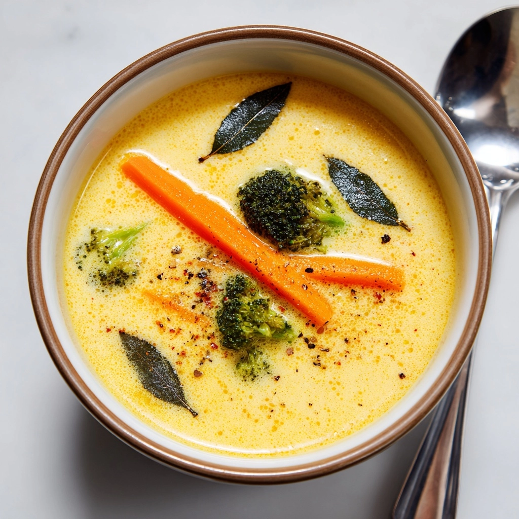 Skinny Broccoli Cheddar Soup Recipe - Recipe Image
