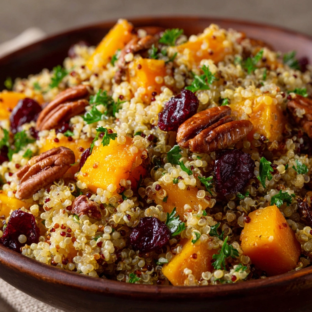 Roasted Pumpkin, Pecan & Cranberry Quinoa Salad Recipe - Recipe Image