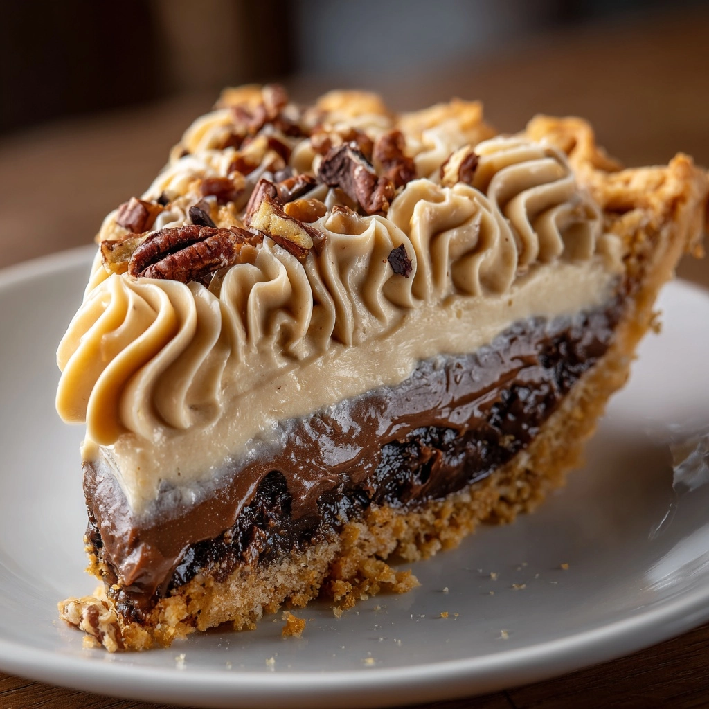 No-Bake German Chocolate Pie Recipe for Easy Dessert Recipe - Recipe Image