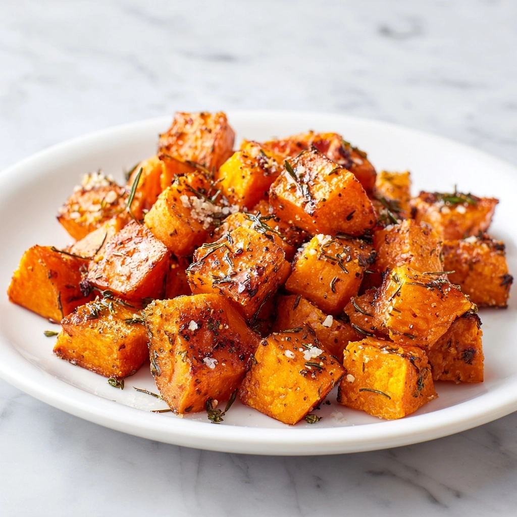 Crispy Baked Sweet Potato Bites Parmesan Herb Butter Recipe - Recipe Image