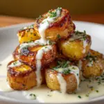Creamy Garlic Sauce Baby Potatoes Recipe