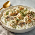 Chicken and Mushrooms in Creamy Dill Sauce Recipe