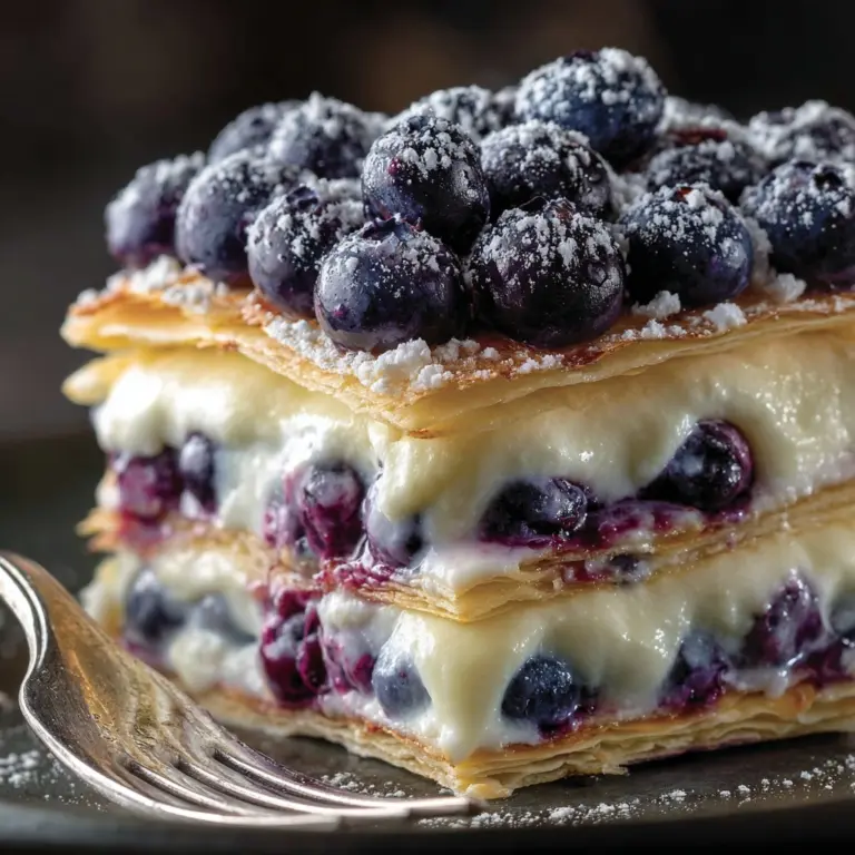 White Chocolate Blueberry Lasagna Recipe