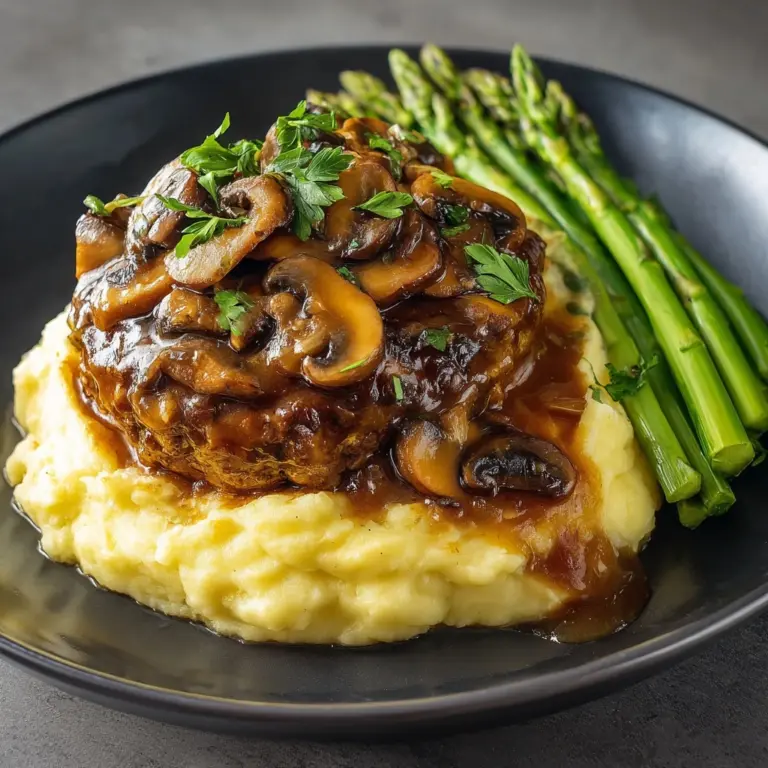 Salisbury Steak with Mushroom Gravy Recipe