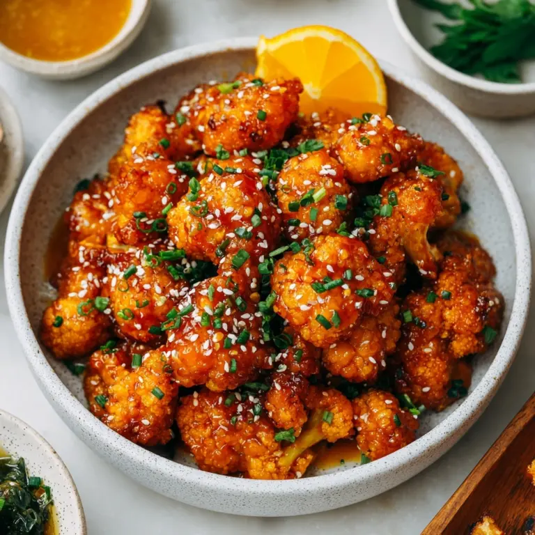 Vegan Glazed Orange Cauliflower “Chicken” Recipe