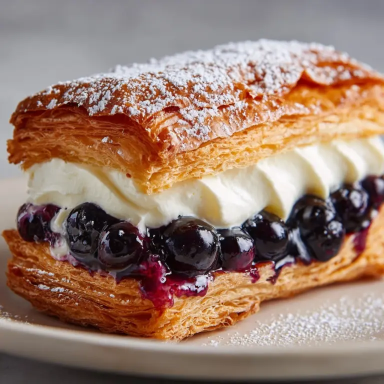 Berries and Cream Filled Croissants Recipe