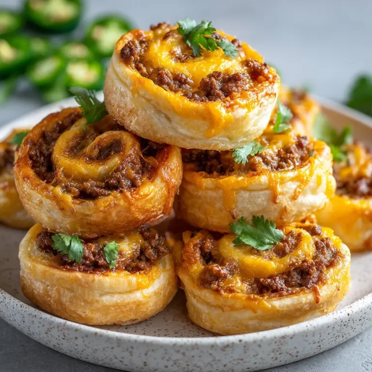 Cheesy Taco Pinwheels Recipe