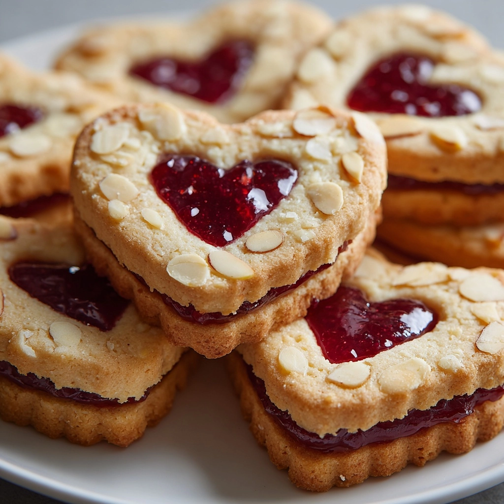 Almond Heart Cookies Recipe - Recipe Image