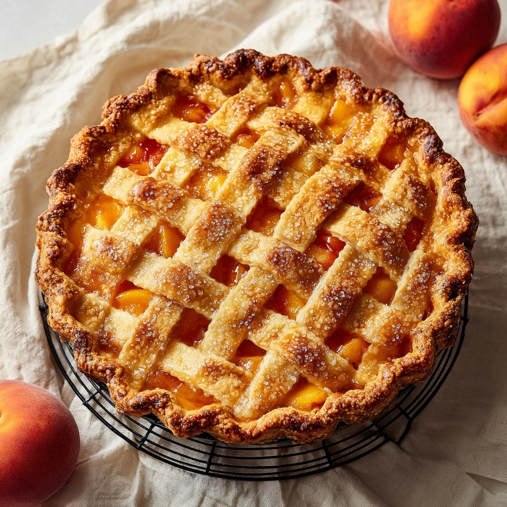 Best Peach Pie Recipe Ever Recipe - Recipe Image