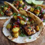Chicken Tacos with Pineapple Salsa Recipe