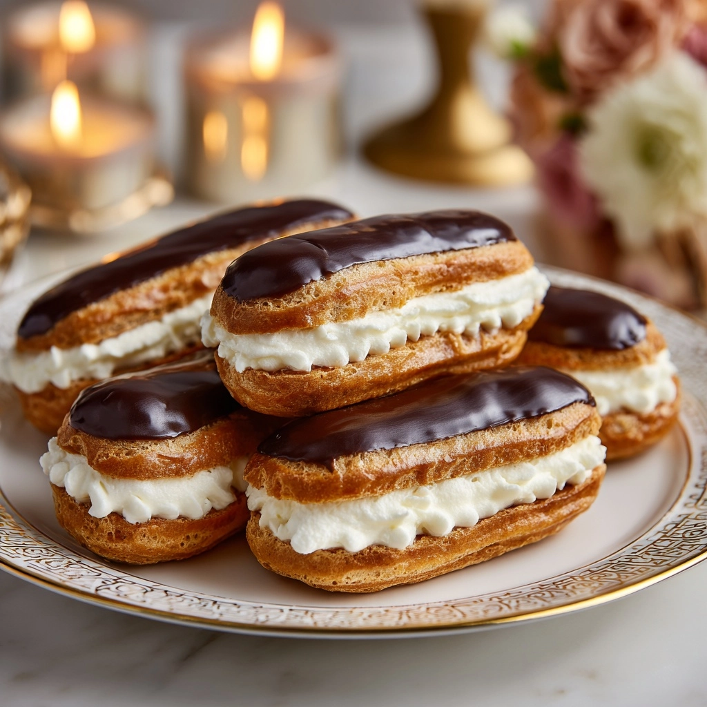Mocha Éclairs Recipe - Recipe Image