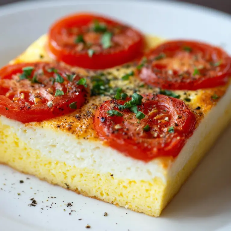 Tomato and Cheese Egg Bake Recipe