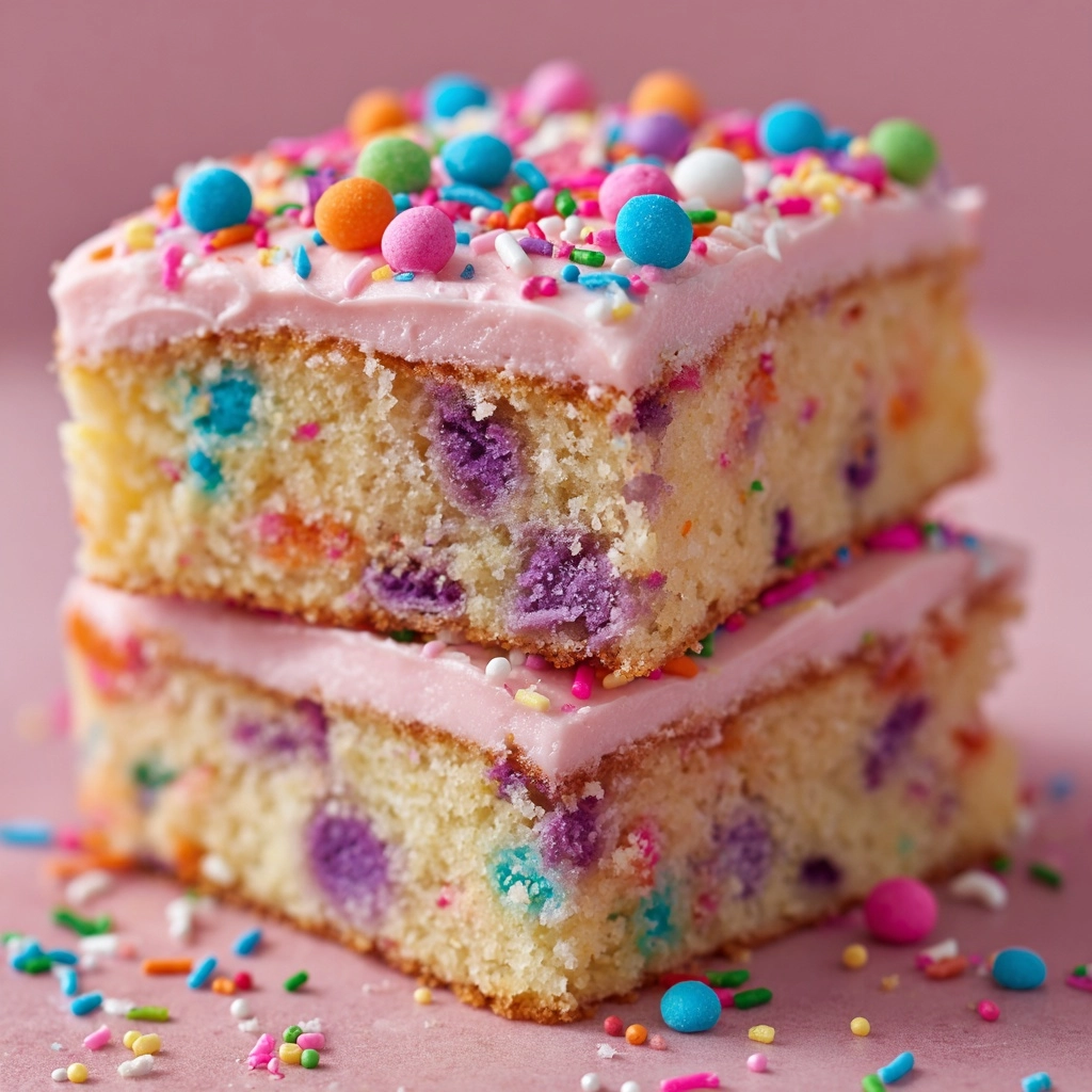 Easy Frosted Sugar Cookie Bars Recipe - Recipe Image