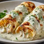 Cheesy Chicken Alfredo Wraps Recipe
