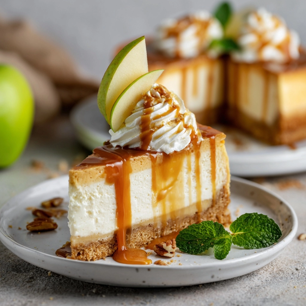 Caramel Apple Blondie Cheesecake Recipe - Recipe Image