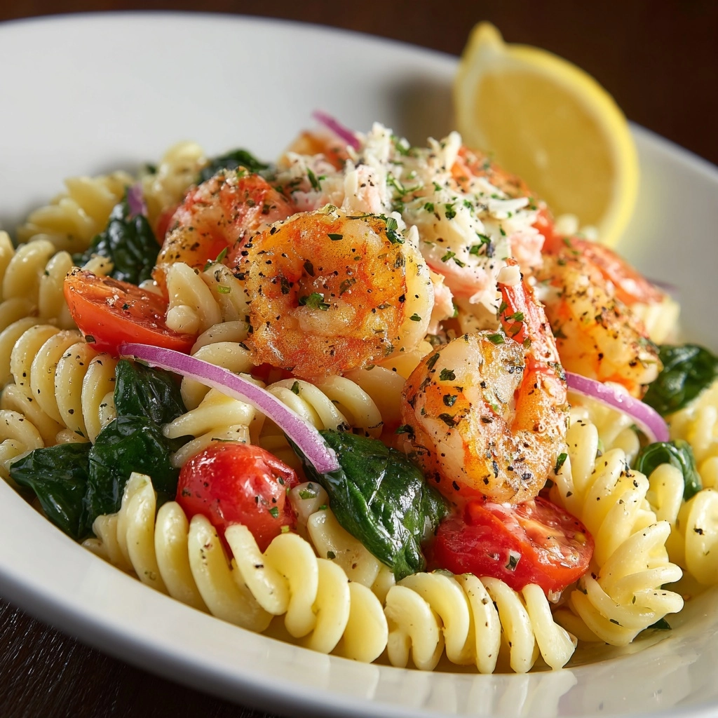 Seafood Pasta Salad with Shrimp & Crab Recipe - Recipe Image