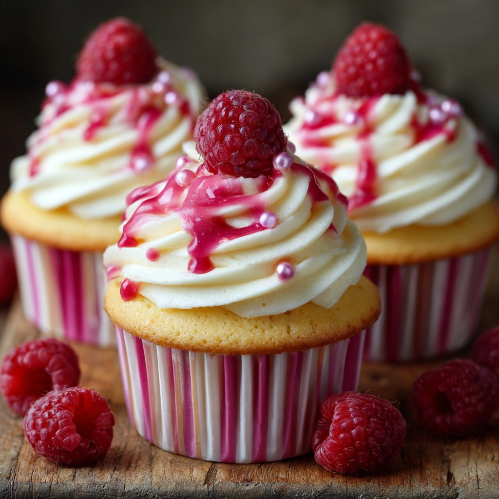 Heavenly Raspberry Cheesecake Cupcakes Recipe - Recipe Image