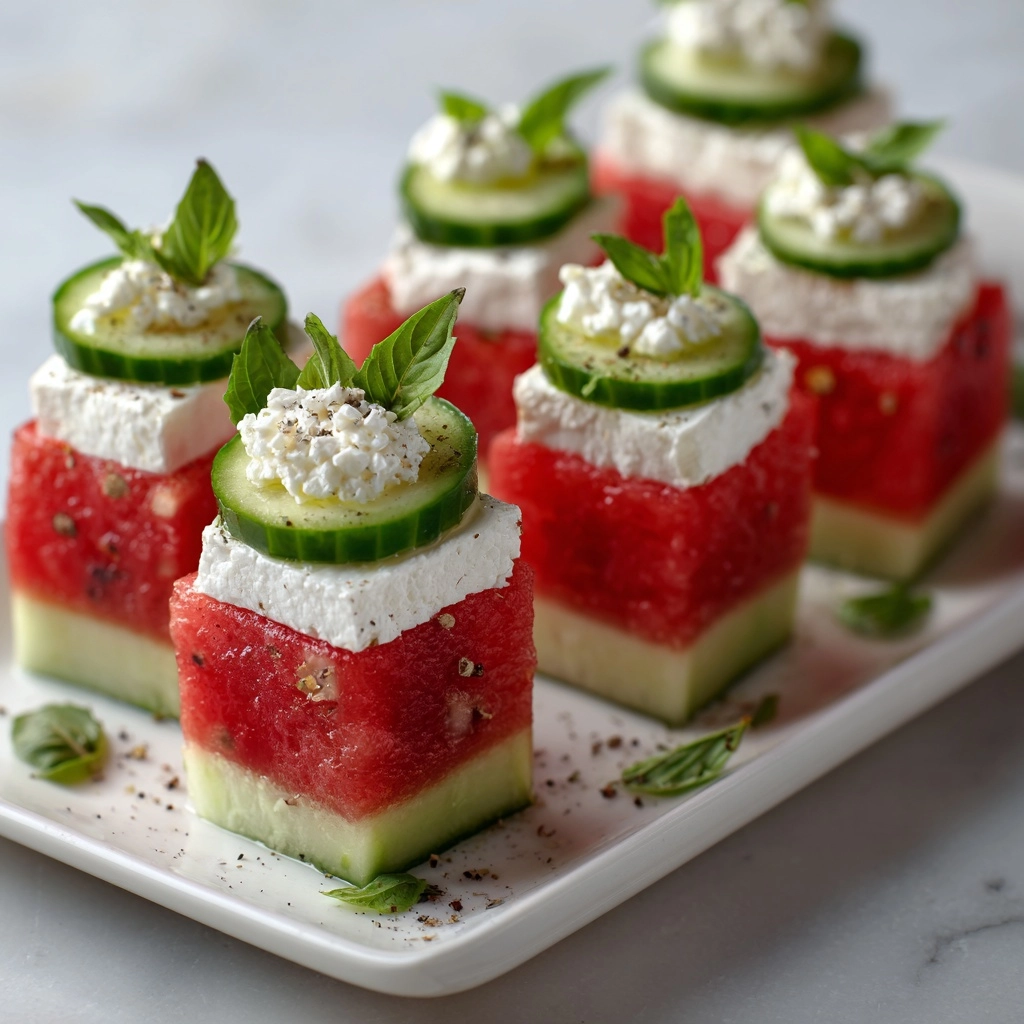 Summer Watermelon Goat Cheese Recipe - Recipe Image