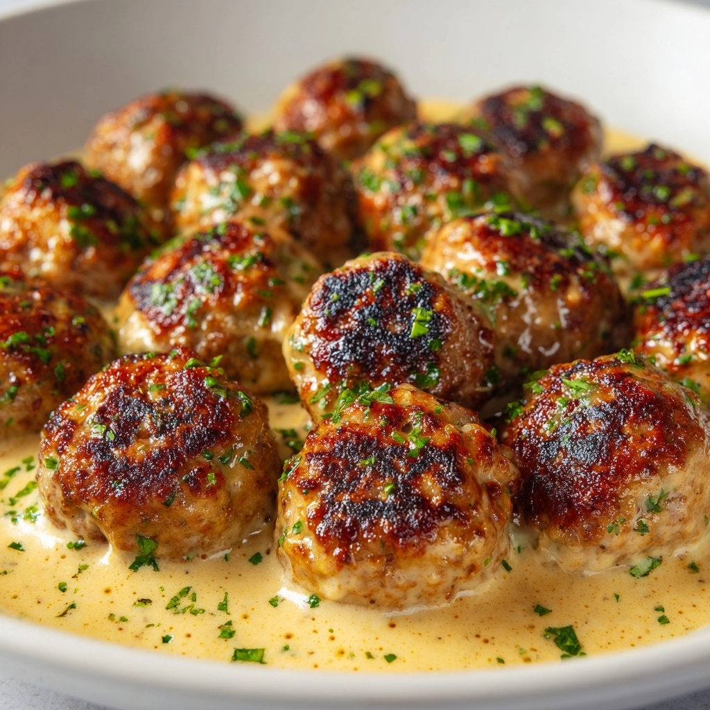 Meatballs in Dijon Gravy Recipe - Recipe Image