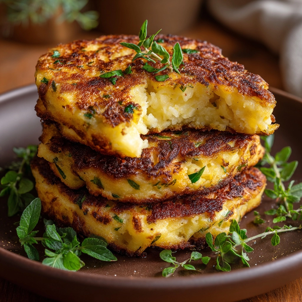Golden Potato Pancakes Recipe - Recipe Image