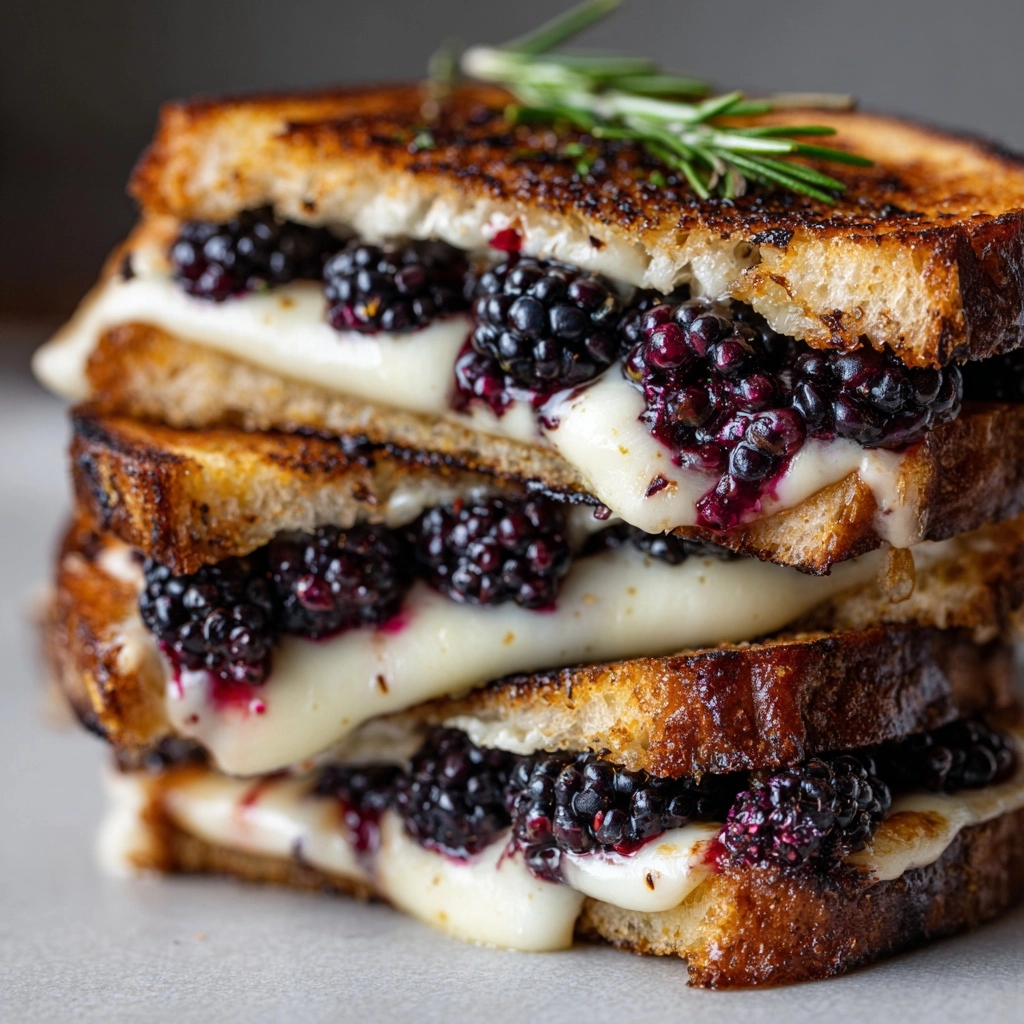 Blackberry Balsamic and Brie Grilled Cheese Recipe - Recipe Image
