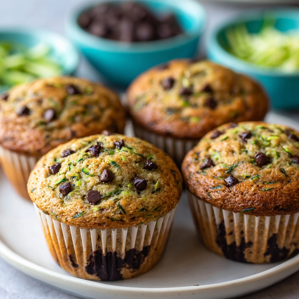 Chocolate Chip Zucchini Muffins Recipe - Recipe Image