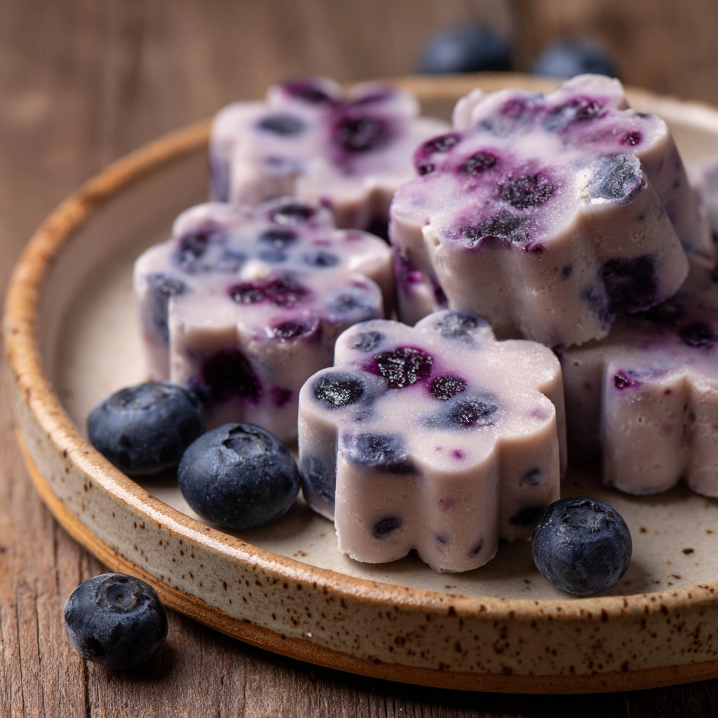 Blueberry Yogurt Paw Treats for Dogs Recipe - Recipe Image