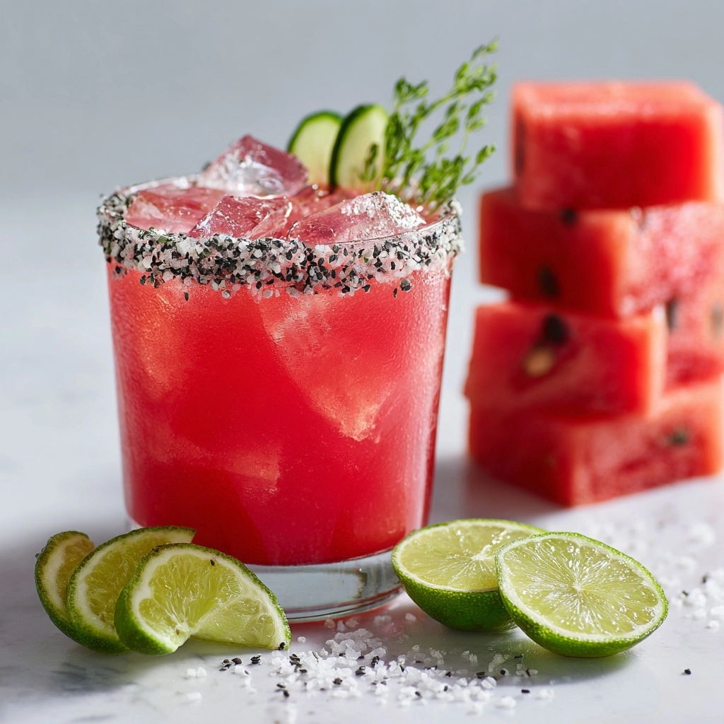 Skinny Watermelon Margarita Recipe - Recipe Image