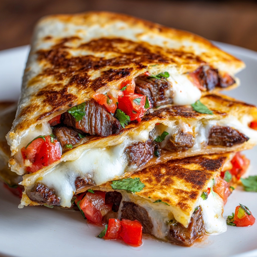 Steak Cheese Quesadillas on Blackstone Recipe - Recipe Image