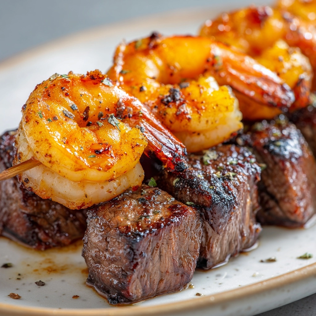 Steak and Shrimp Kabobs Recipe - Recipe Image