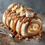 Caramel Banana Cake Roll Recipe