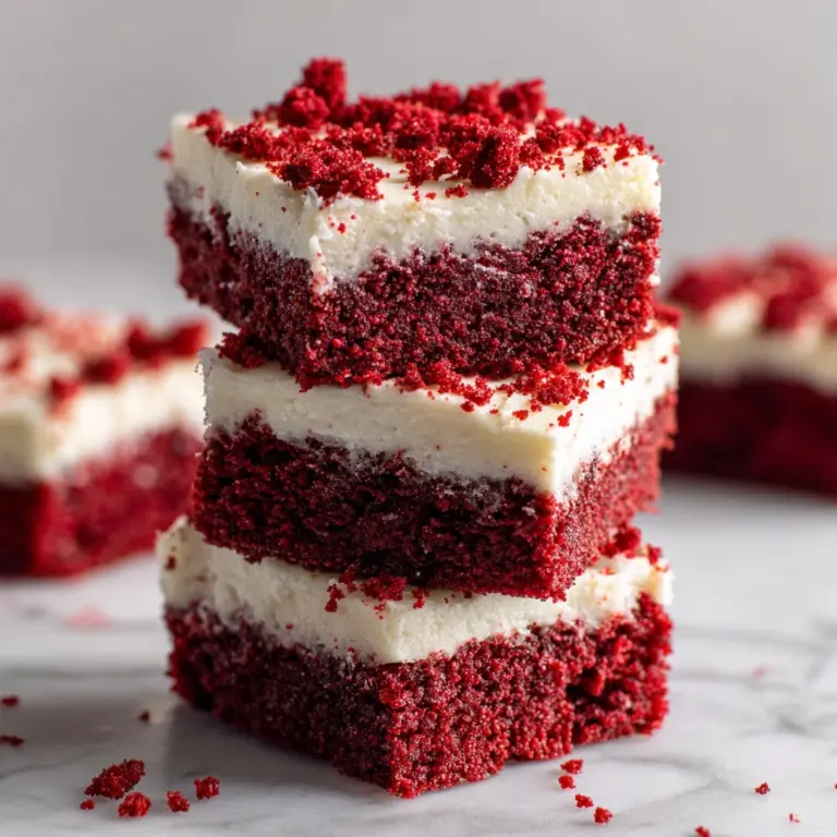 Decadent Red Velvet Brownies with Cream Cheese Frosting Recipe