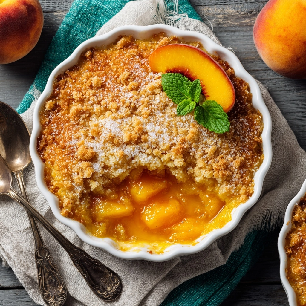 The Best Southern Peach Cobbler Recipe - Recipe Image