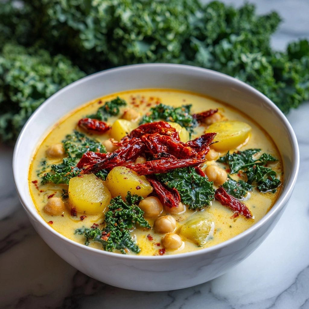Creamy Tuscan Chickpea Soup Recipe - Recipe Image