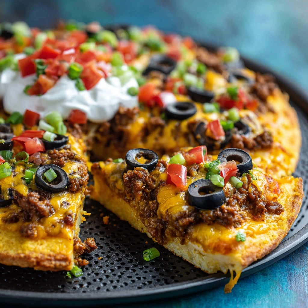Taco Pizza Recipe - Recipe Image