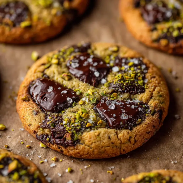 Pistachio Chocolate Chunk Cookies Recipe