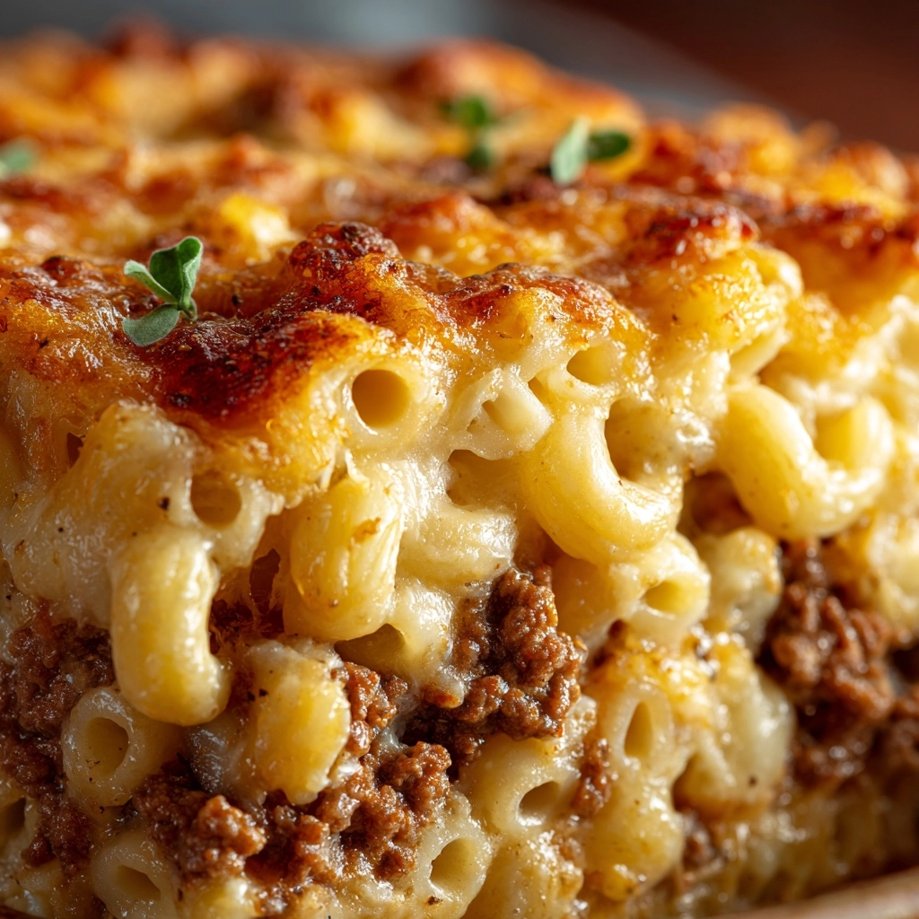 Mac ānā Cheese-Stuffed Meatloaf Recipe - Recipe Image