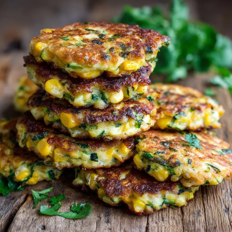 Zucchini and Edamame Fritters (High Protein) Recipe