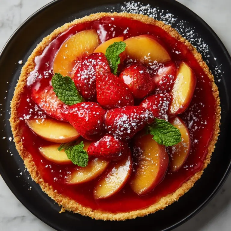 Strawberry Peach Cake Recipe
