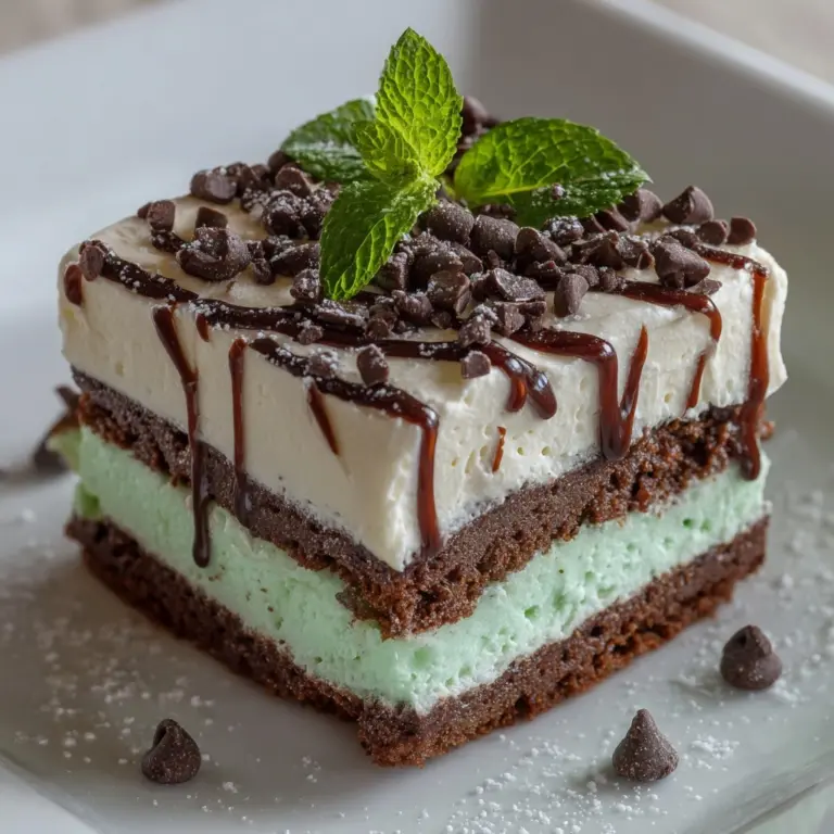 Mint Chocolate Poke Cake Recipe