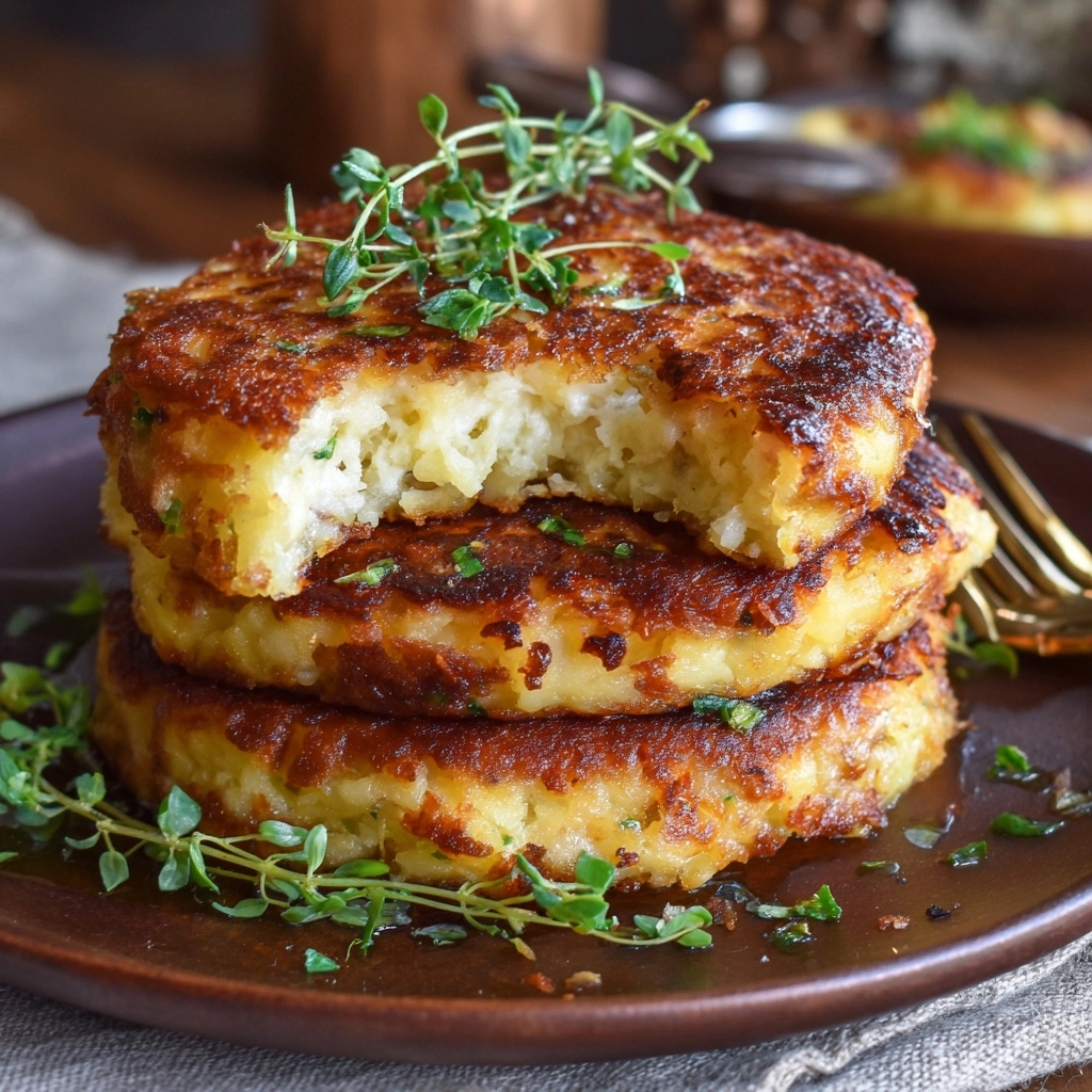 Golden Potato Pancakes Recipe - Recipe Image