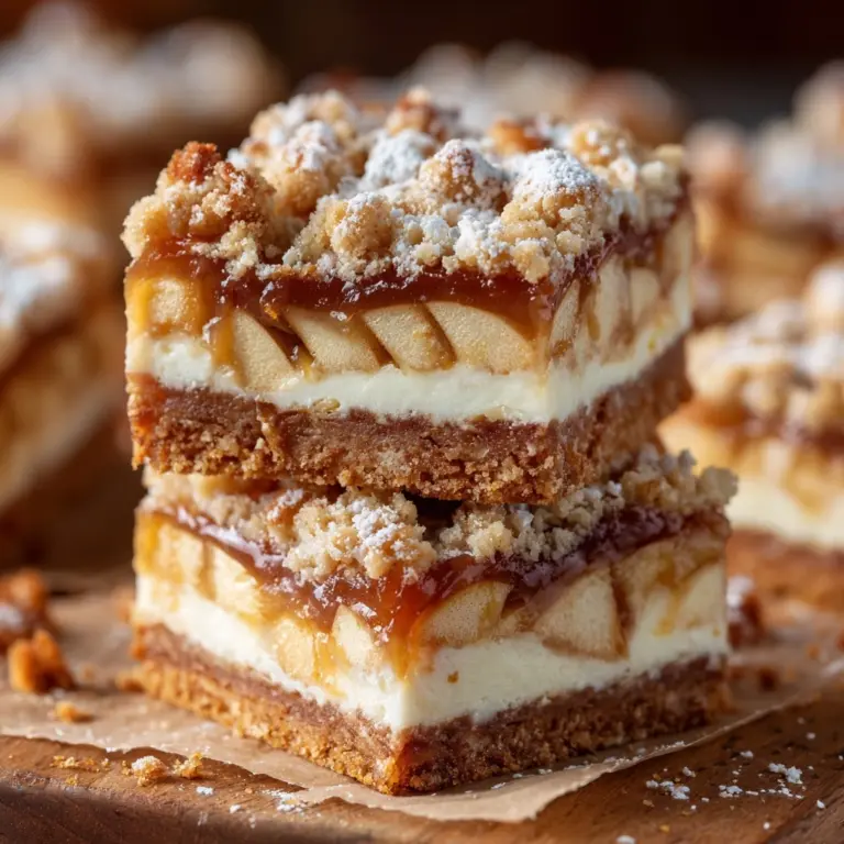 Gluten Free Apple Cheesecake Bars Recipe