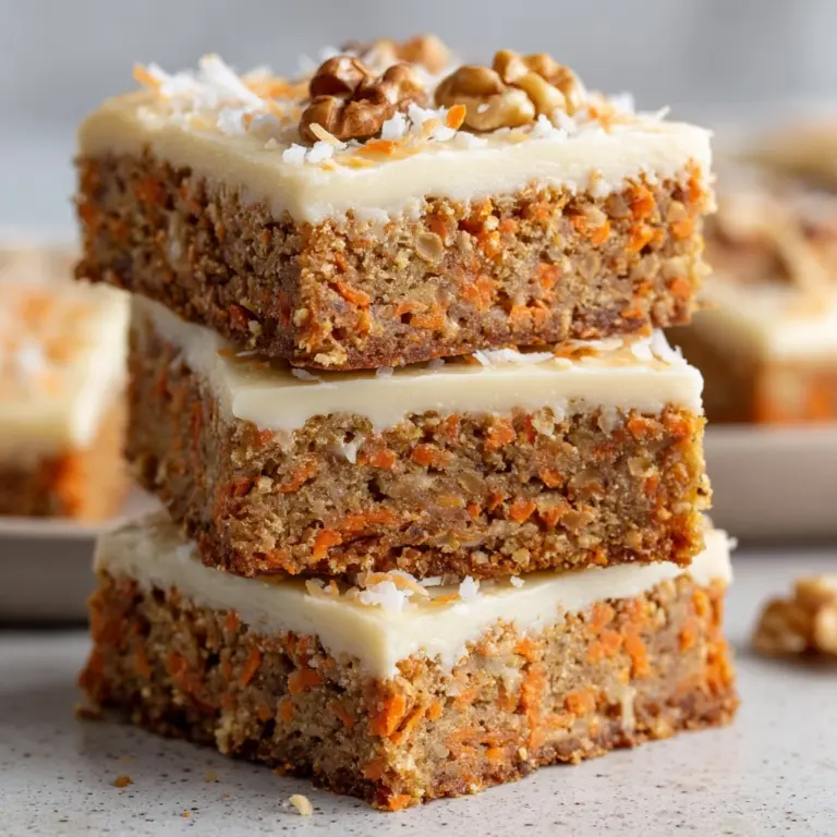 Healthy No-Bake Carrot Cake Breakfast Bars Recipe